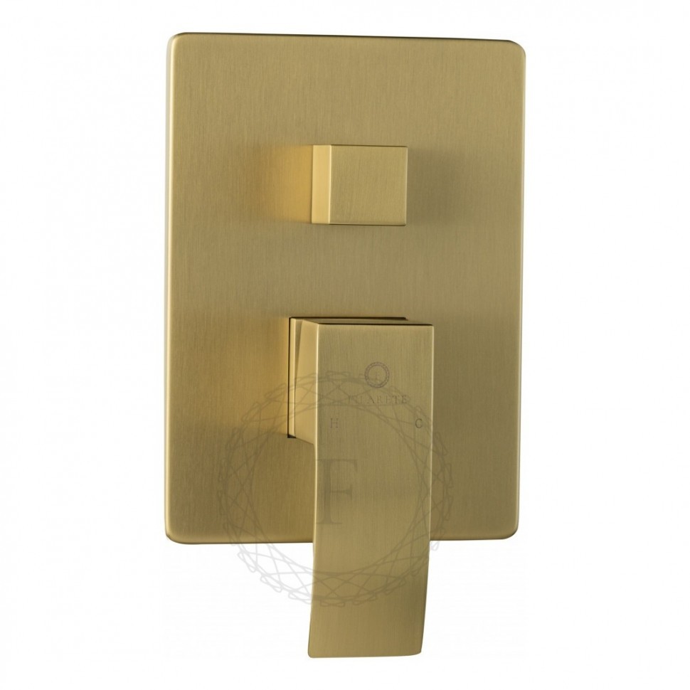 Душевая система скрытого монтажа FILARETE Waterfall FL1010, матовое золото