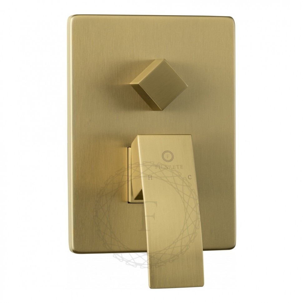 Душевая система скрытого монтажа FILARETE Waterfall FL1010, матовое золото