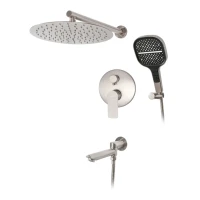 Душевая система скрытого монтажа Hansberge H6095, никель