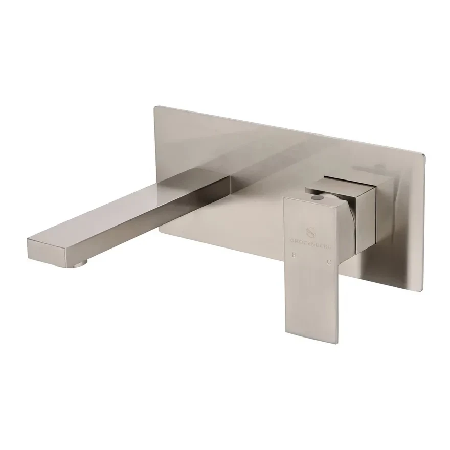 Смеситель встраиваемый для раковины Grocenberg GB588, никель