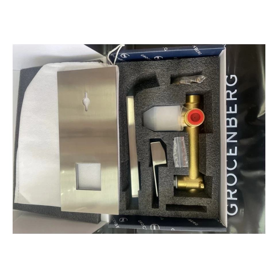 Смеситель встраиваемый для раковины Grocenberg GB588, никель