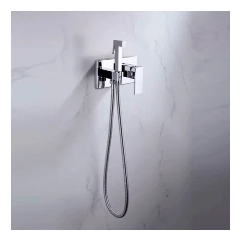 Смеситель встраиваемый с гигиеническим душем Grocenberg GB004, хром