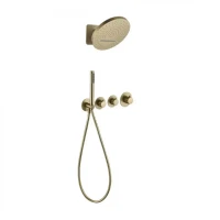 Душевая система скрытого монтажа Grocenberg GB5020, матовое золото