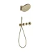 Душевая система скрытого монтажа Grocenberg GB5020, матовое золото