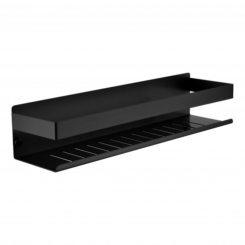 Полка Grocenberg AC0084BL, черный матовый Полка Grocenberg AC0084BL, черный матовый