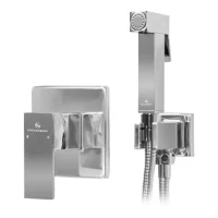 Смеситель встраиваемый с гигиеническим душем Grocenberg GB1001, хром