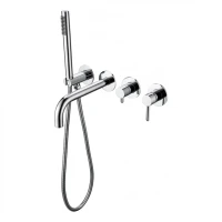 Смеситель для ванны с ручным душем Grocenberg GB5070, хром