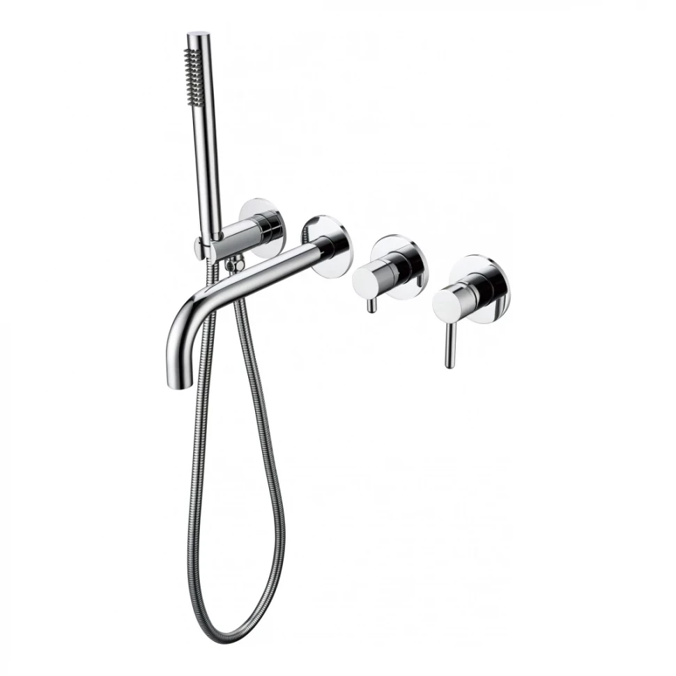 Смеситель для ванны с ручным душем Grocenberg GB5070, хром