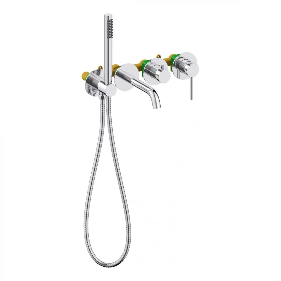 Смеситель для ванны с ручным душем Grocenberg GB5070, хром