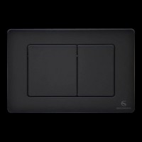 Кнопка смыва для унитаза металлическая Grocenberg KM3080BL, черный матовый Кнопка смыва для унитаза металлическая Grocenberg KM3080BL, черный матовый