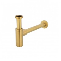 Сифон для раковины Grocenberg GB210, золотой брашированный