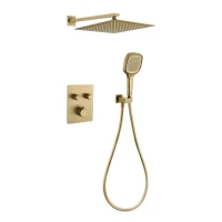 Душевая система скрытого монтажа Grocenberg GB5040, матовое золото