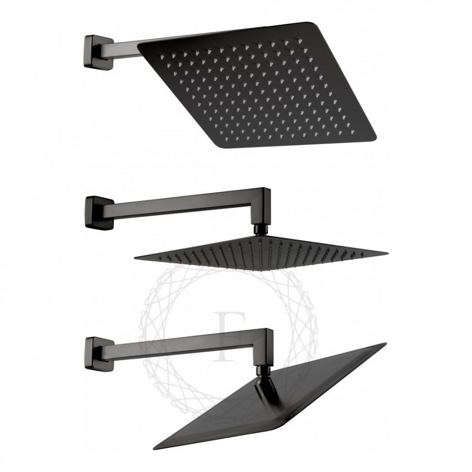 Душевая система скрытого монтажа FILARETE Fing FL1043, графит