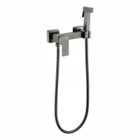 Смеситель с гигиеническим душем Grocenberg GB101N, графит