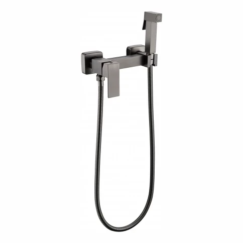 Смеситель с гигиеническим душем Grocenberg GB101N, графит