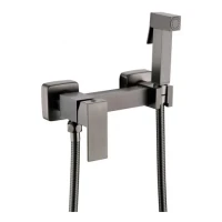 Смеситель с гигиеническим душем Grocenberg GB101N, графит