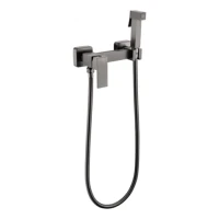 Смеситель с гигиеническим душем Grocenberg GB101N, графит