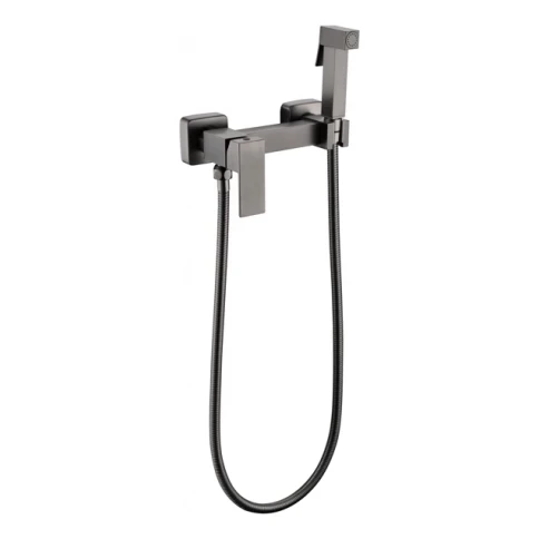 Смеситель с гигиеническим душем Grocenberg GB101N, графит