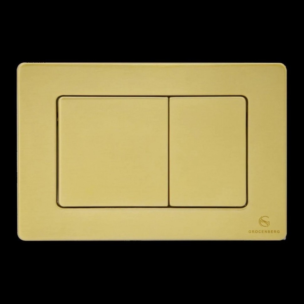 Кнопка смыва для унитаза металлическая Grocenberg KM3080MG, матовое золото Кнопка смыва для унитаза металлическая Grocenberg KM3080MG, матовое золото