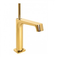 Смеситель для раковины Hansberge H1090, золото глянец