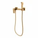Смеситель с гигиеническим душем Grocenberg GB101N, золото глянец