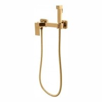 Смеситель с гигиеническим душем Grocenberg GB101N, золото глянец