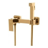 Смеситель с гигиеническим душем Grocenberg GB101N, золото глянец