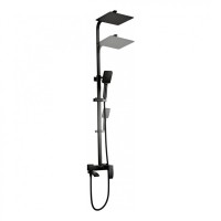 Душевая система FILARETE Waterfall FL2010, черный матовый