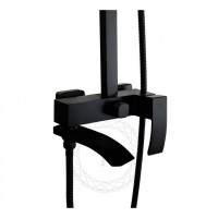 Душевая система FILARETE Waterfall FL2010, черный матовый