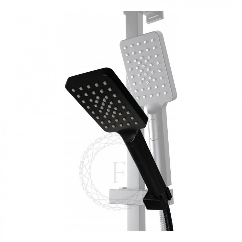 Душевая система FILARETE Waterfall FL2010, черный матовый