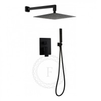 Душевая система скрытого монтажа FILARETE Fing FL1043, черный матовый