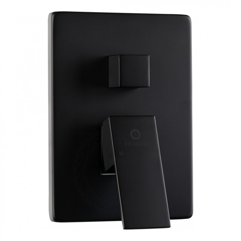 Душевая система скрытого монтажа FILARETE Fing FL1043, черный матовый