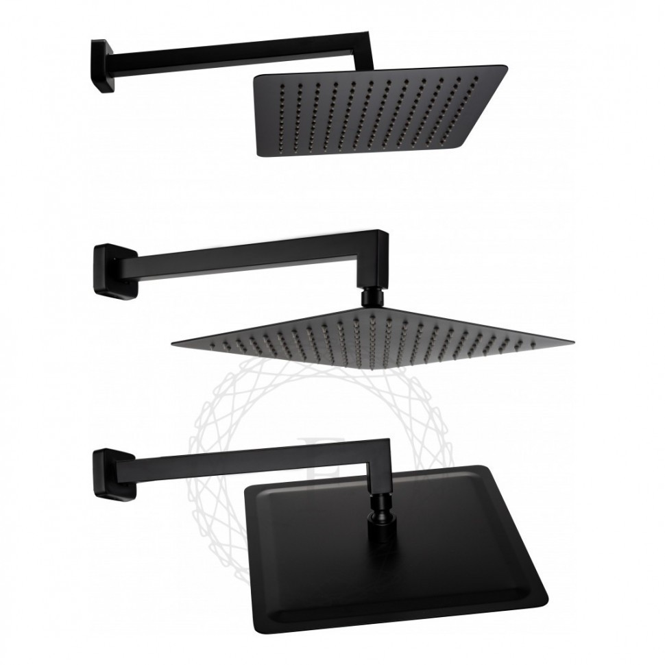 Душевая система скрытого монтажа FILARETE Fing FL1043, черный матовый