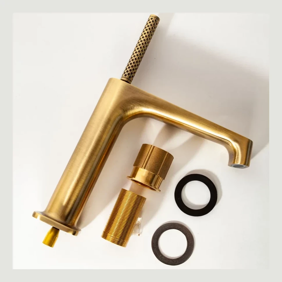 Смеситель для раковины Hansberge H1090, бронза