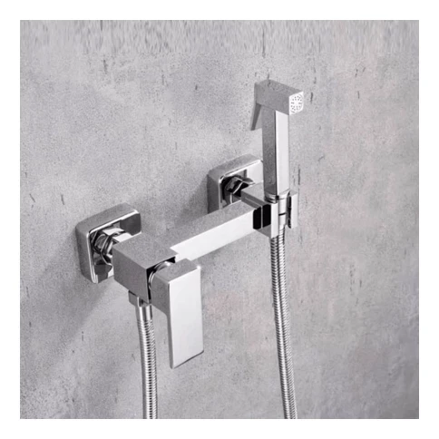 Смеситель с гигиеническим душем Grocenberg GB101N, хром