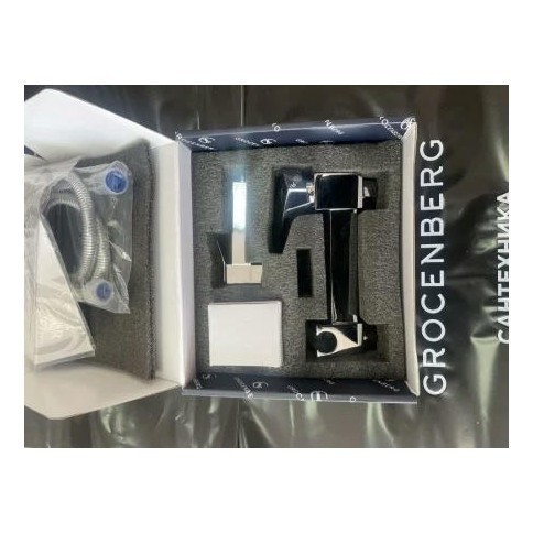 Смеситель с гигиеническим душем Grocenberg GB101N, хром