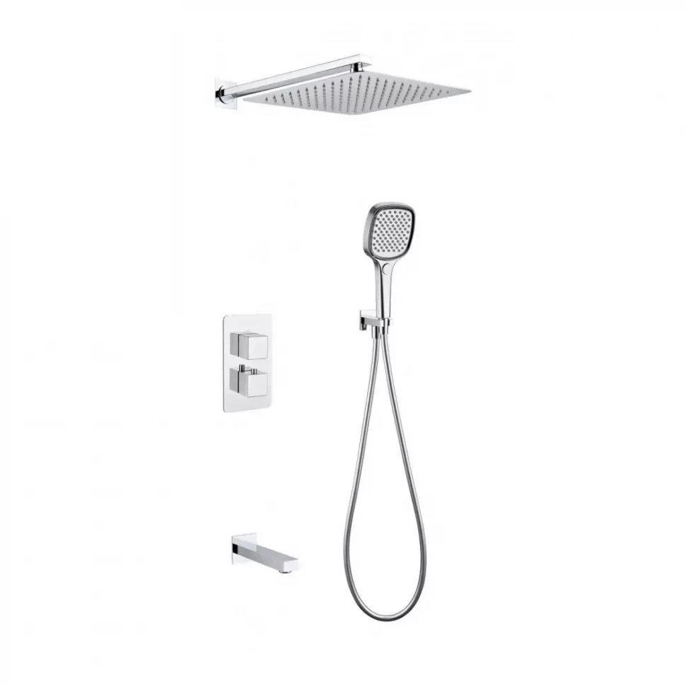 Душевая система скрытого монтажа Grocenberg GB5050, хром