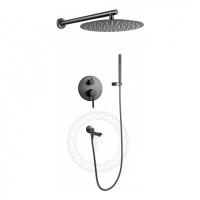 Душевая система скрытого монтажа FILARETE Roun FL1020, графит