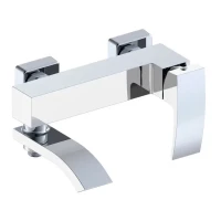 Смеситель для ванны с ручным душем Grocenberg GB8007, белый/хром