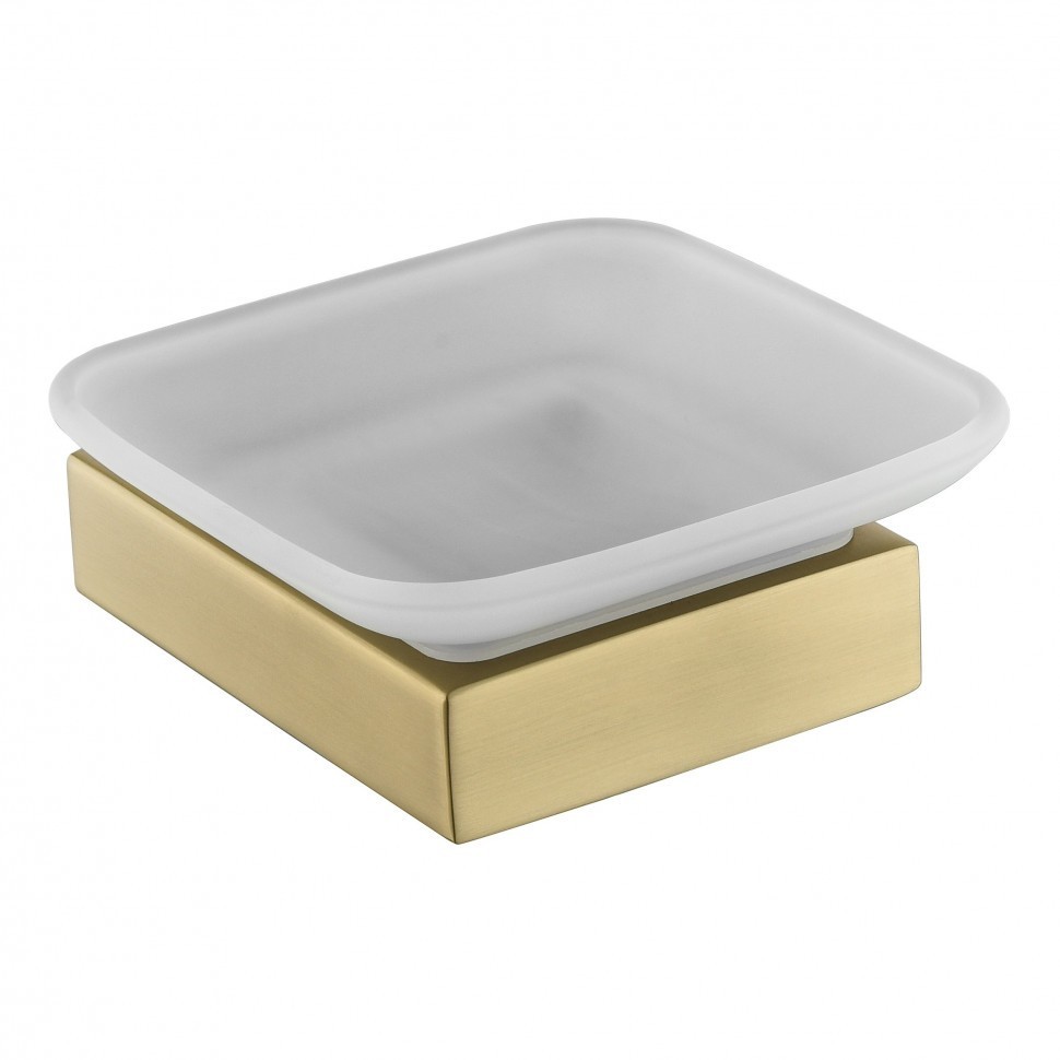 Настенная мыльница Grocenberg AC0023, матовое золото Настенная мыльница Grocenberg AC0023, матовое золото