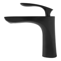 Смеситель для раковины Grocenberg GB2001, черный матовый