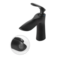 Смеситель для раковины Grocenberg GB2001, черный матовый