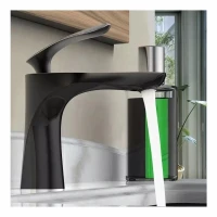 Смеситель для раковины Grocenberg GB2001, черный матовый