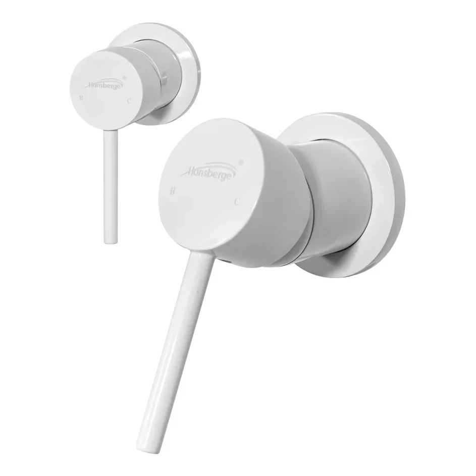 Смеситель встраиваемый для раковины Hansberge H211, белый