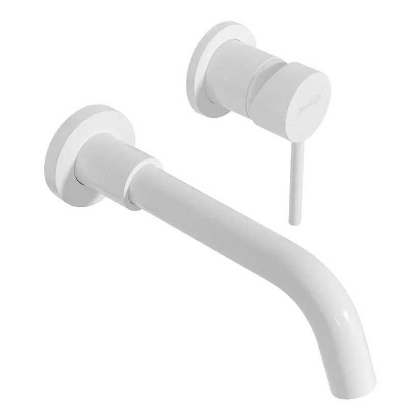 Смеситель встраиваемый для раковины Hansberge H211, белый