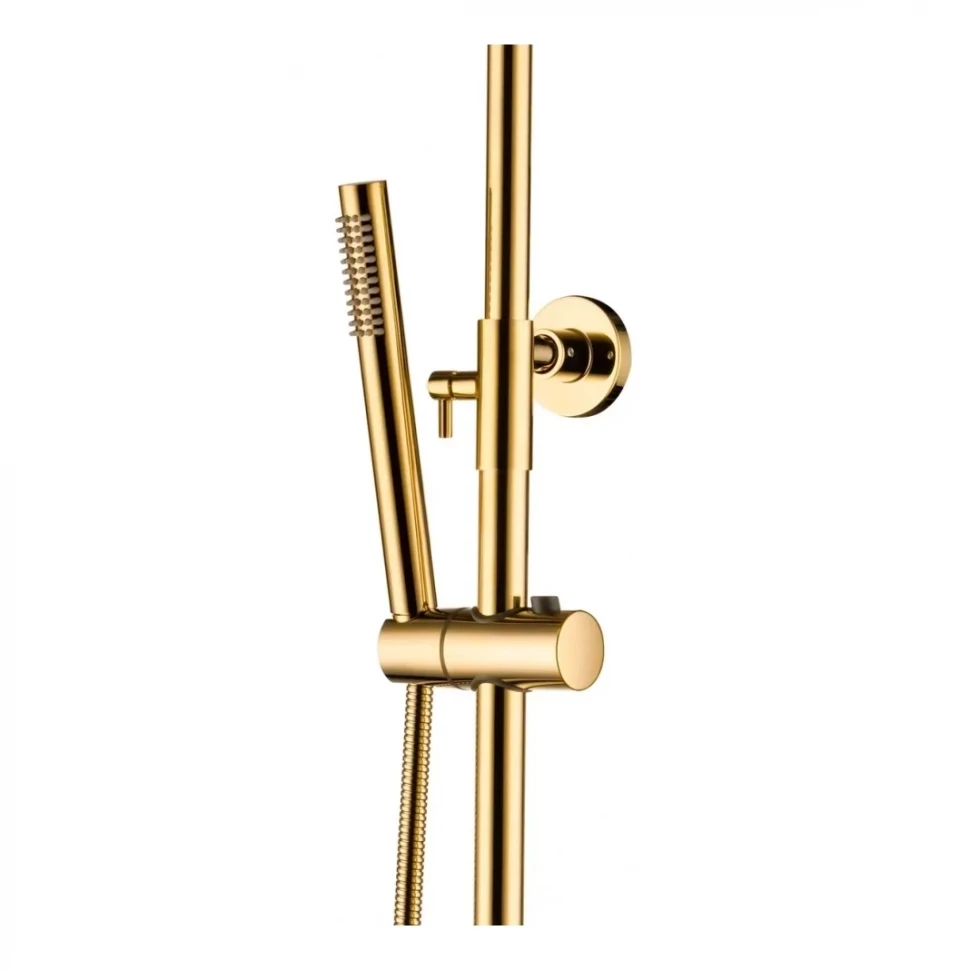 Душевая система с термостатом Grocenberg GB7005, золото глянец