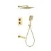 Душевая система скрытого монтажа Grocenberg GB5050, золото глянец