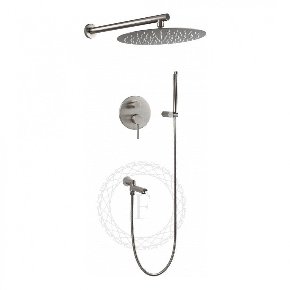 Душевая система скрытого монтажа FILARETE Roun FL1020, никель