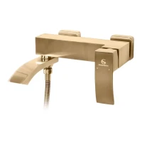 Смеситель для ванны с ручным душем Grocenberg GB8007, бронза