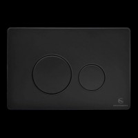 Кнопка смыва для унитаза металлическая Grocenberg KM3090BL, черный матовый Кнопка смыва для унитаза металлическая Grocenberg KM3090BL, черный матовый